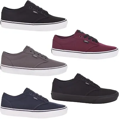 $108.85 • Buy Vans Mens Atwood Low Top Casual Canvas Trainers Sneakers Shoes