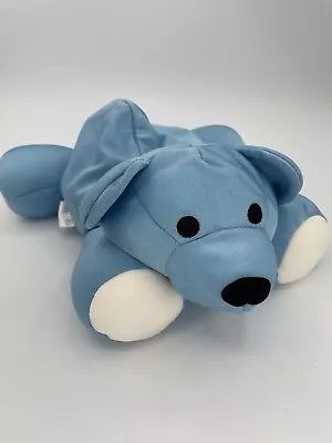 Brentwood Moshi Microbead Beads Blue Teddy Bear Plush Pillow White Feet 15012 • $74.95