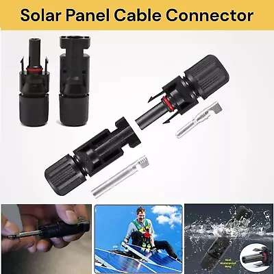 Cable Connectors For IP67 MC4 Solar Panel 30A Line Plug Socket Male & Female AU • $20.99