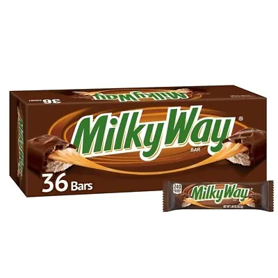 MILKY WAY Candy Milk Chocolate Bars Bulk Pack Full Size 1.84 Oz Pack Of 36 • $37.99