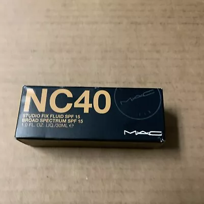 MAC Cosmetics Studio Fix Fluid SPF 15 Foundation NC40 Authentic • $21