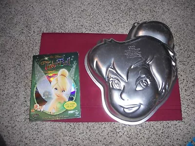 Tinker Bell CAKE PAN Wilton & DVD By Mae Whitman - VERY GOOD • $12.99