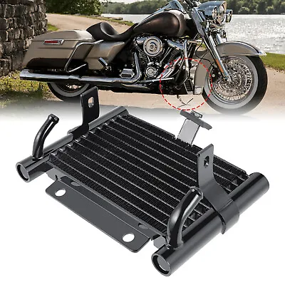 Motorcycle CNC Oil Cooler Radiator For Harley Touring Road King Glide 2017-2023 • $59.55