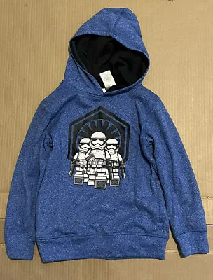 £5.36 • Buy Lego Star Wars Youth Size M  7/8 Lego Storm Trooper Sweatshirt Blue Hoodie