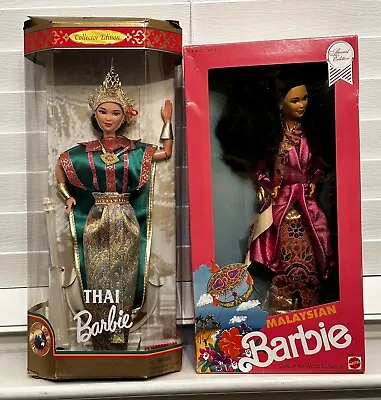 BARBIE Thai 1997 & Malaysian 1990 Dolls Of The World Collection • $45