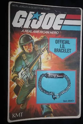 Vintage  G. I. JOE  I.D. Bracelet (Child) Hasbro 1982 Unpunched MOC • $22.39