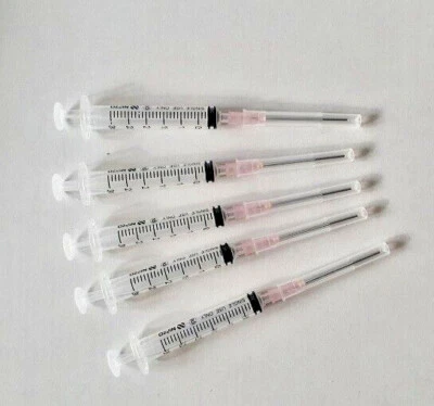$8.10 • Buy 5/10pcs 3ml Syringe With Blunt Drawing Up Needles Ink Refill Craft Glue