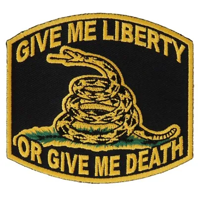 Gadsden Flag  Give Me Liberty Or Give Me Death Don't Tread On Me Patch • $5.99