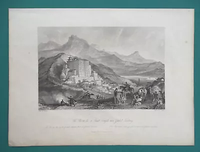 CHINA Great Temple At Zhehol Chinese Tartary - 1841 Antique Print T. Allom • $49.95