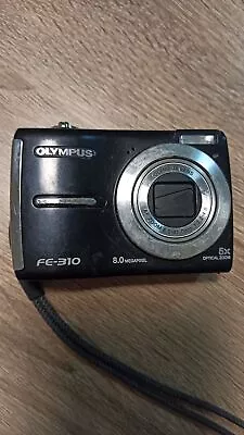 Olympus FE-310 8.0MP Black Digital Camera. Work • $90.41