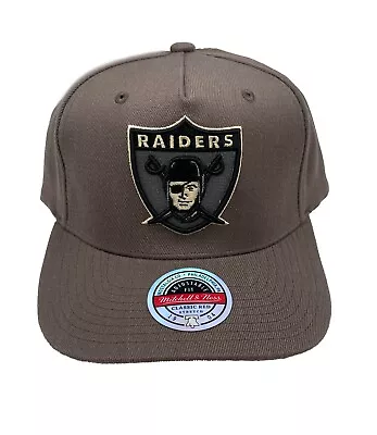 Mitchell & Ness Las Vegas Raiders Izzy Tan Redline Adjustable Snapback Hat Cap • $45.99