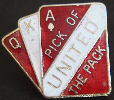 MANCHESTER UNITED PICK OF THE PACK Vintage Badge Maker COFFER N'ton 29mm X 26mm • £18