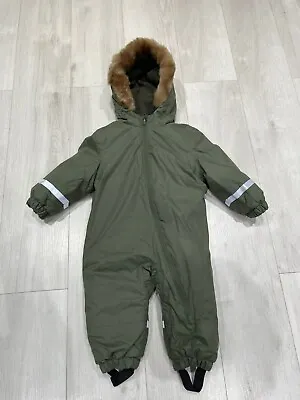 John Lewis Green Baby Toddler Snowsuit Unisex Brand New With Tags Reduced Price • £18