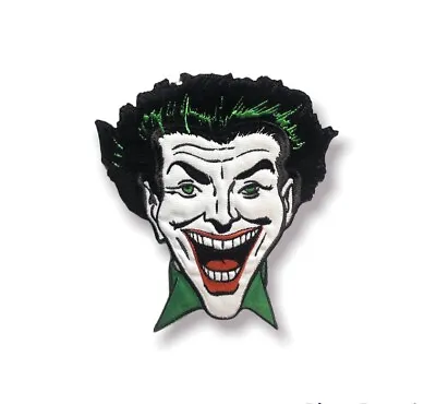 Large Joker Face Embroidered Iron On Applique Patch 5 Inch SEALED New DC Comics • $5.99