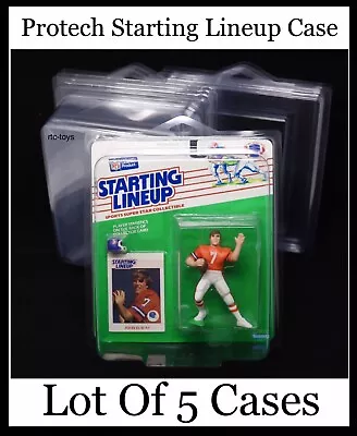 Protech Starting Lineup Case Protectors Lot Of 5 New Fits SLU 1988-2000 DOME • $34.95