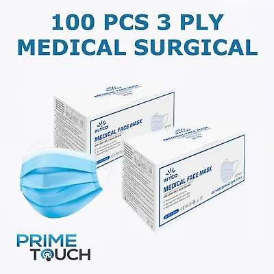 100 PCS Face Mask Medical Surgical Level 1 Blue 3 Ply Ear Loop Face Mask • $10.99