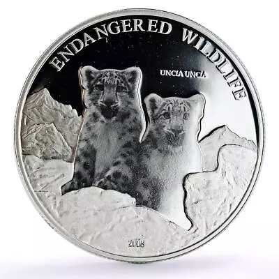 Mongolia 500 Togrog Conservation Wildlife Leopards Fauna Proof Silver Coin 2008 • $119.14