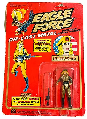 1981 EAGLE FORCE MEGO CORP. GOLDIE HAWK Die-cast Action Figure • $30.99