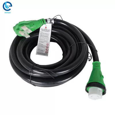 50 Amp RV Generator Power Cord 14-50P To SS2-50R Locking Connector 15/25/50FT • $74.25