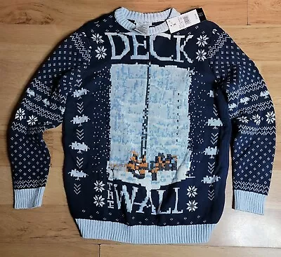 Game Of Thrones Ugly Christmas Sweater Deck The Wall HBO Size Small Unisex Men • $23.79