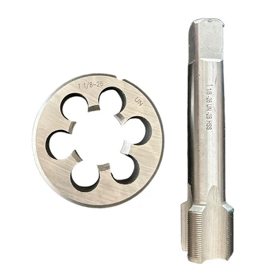 £45.11 • Buy Durable Machine Taps Pipe Tap 1/8-26 1 -1/8-26 TPI 1inch 2pcs Tap And Die