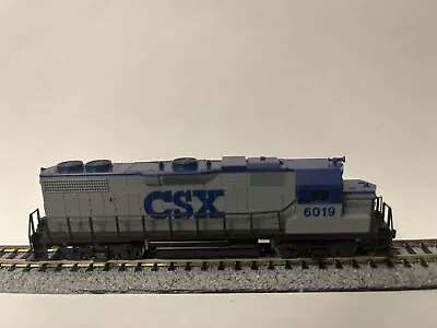 Kato N Scale CSX GP38 / GP38-2 Diesel Locomotive No. 6019 W/ MT Couplers • $80