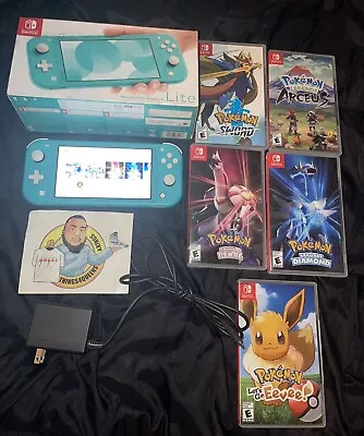 Nintendo Switch Lite HDH-001 Handheld Console Pokemon Bundle • $279.99