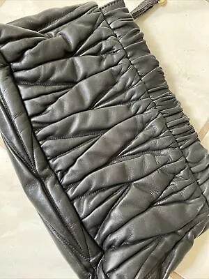 Miu Miu Black Leather Clutch • $90