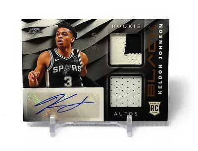 2019-20 Panini Black Keldon Johnson Rookie Dual Jersey Auto GOLD RPA SSP /10 • $69.99