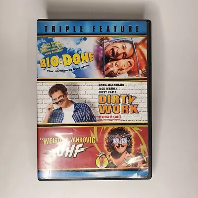 Triple Feature: Bio-Dome 1996 Dirty Work 1998 UHF 1989 - DVD (2007) - Rare OOP • $14.99