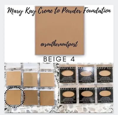 Mary Kay Creme To Powder Foundation In Beige 4 Free Compact With Purchase • $25.99