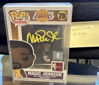 Magic Johnson Signed LA Lakers Funko Pop! # 78 W/Soft Protector - Beckett Auth. • $50