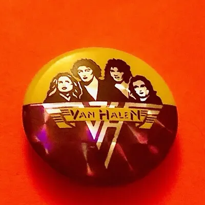 VAN HALEN Pin Vintage 80s Band Pin PRISM Pin Pinback Button Badge 1980s England • $11.65