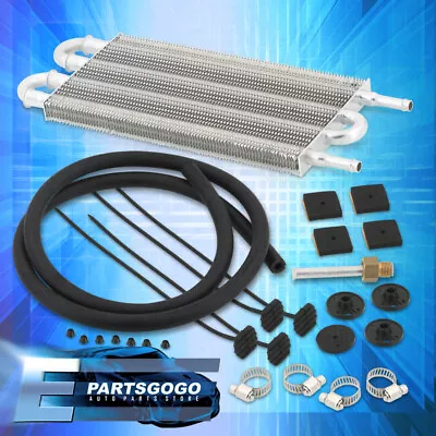 Universal Aluminum Oil Transmission Power Steering Cooler Kit 10  X 5.0  X 0.75  • $38.99