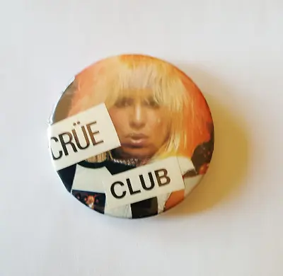 MOTLEY CRUE Pinback Vince Neil 1984 Custom Heavy Metal Hair Glam Rock Collectabl • $47.50