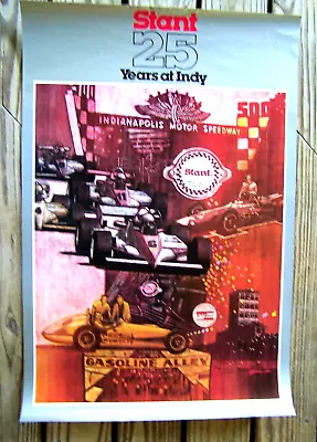 Indy 500 Poster Stant 25 Years At Indy A Rare 1984 Indianapolis 500 Poster • $14.95