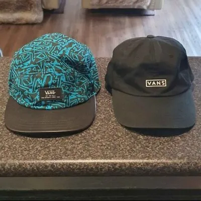 2 X Vans Hats Dad Hat & 5 Panel Adjustable Cap Bundle • $40