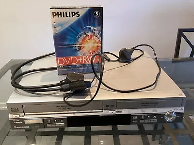 Panasonic DMR-ES30V VCR DVD Player Recorder 5 Blank DVD’s Leads Good Condition • £80