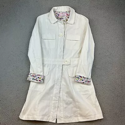 Koi Kathy Peterson Coat Womens Small White 4 Pocket Lab Medical Jacket Ladies • $68.88