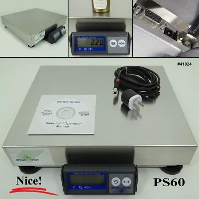 Mettler PS60 Stainless Steel USB Shipping Scale 150lb Max FedEx UPS USPS • $349.95