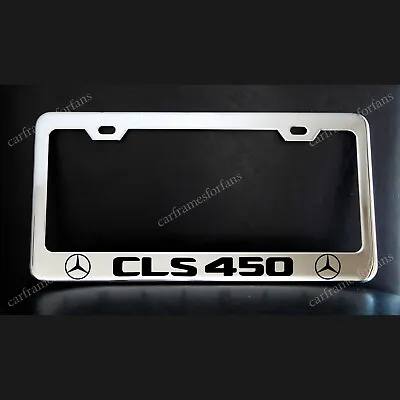  Mercedes-Benz CLS450  License Plate Frame Custom Made Of Chrome Plated Metal • $29.99