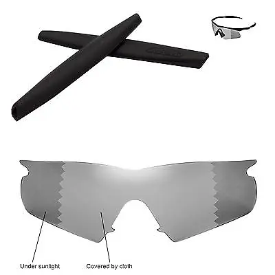 Walleva Polarized Transition Lenses And Black Rubber Kit 4 Oakley M Frame Hybrid • £41.90