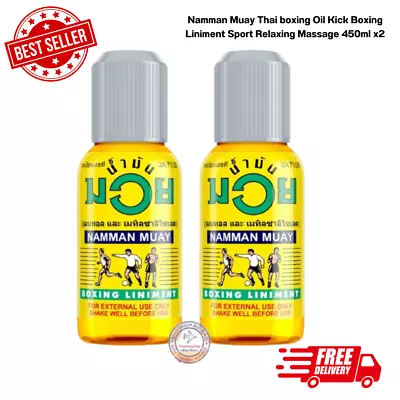 Namman Muay Thai Boxing Oil Kick Boxing Liniment Sport Relaxing Massage 450ml X2 • $91