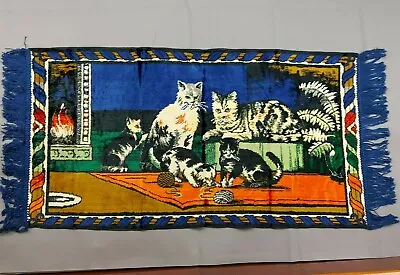 $24.98 • Buy Beautiful Vintage Plush Velvet Rug Tapestry 115cm/53cm(45''x21'') #2032