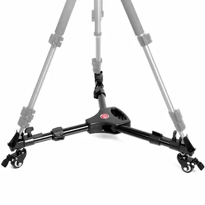 Universal Heavy Duty Slider Tripod Dolly Adjustable 3 Wheels Camera Video Stand • £59.99