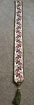 £35 • Buy Vintage Bell Pull With Tassel Damask Floral Velvet 