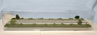 Z Scale  16   Double-track Display Case - Summer Scene  -for Any Z Trains • $59.95