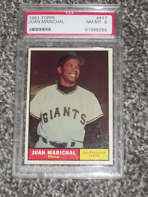 1961 Topps #417 Juan Marichal RC PSA 8 NM-MT NQ • $699.99