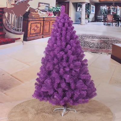 4ft 5ft 6ft 7ft Christmas Tree Undecorated Pink Purple Blue Gold Silver Black • $21.55