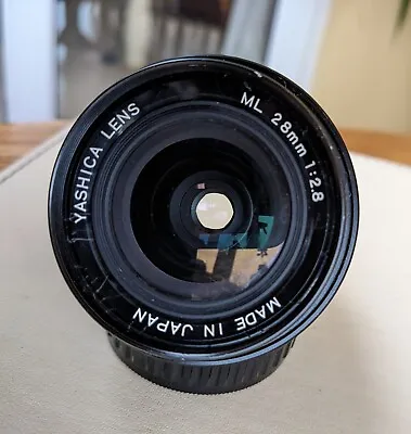 Yashica ML 2.8 28mm C/Y Mount Working Order But Has Issue • £29.99